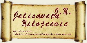Jelisaveta Milojčević vizit kartica